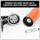 18'' Manual Pistol Grip Grease Gun Flow Pressure 4500PSI Flexi Hose & Coupler - Rear View