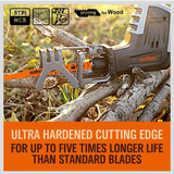 5Pc 9 / 240mm Reciprocating Saw Blades 5TPI Wood Timber Pruning Tool W/T Case - 45-Degree Angle
