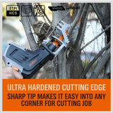 5Pc 9 / 240mm Reciprocating Saw Blades 5TPI Wood Timber Pruning Tool W/T Case - Rear View
