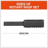 10Pc Rotary Bits Set Router Drill Bit Burr Wood Rasp File Drill Bits Wood Timber - Rear View