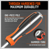 44-Piece Impact Screwdriver Set with Magnetic Bits, High Torque Hex Keys and Rack with Color Grip - 45-Degree Angle