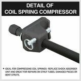 2Pc Heavy Duty Coil Spring Compressor Clamp Car Truck Shocker Struts Replace - Top-Down View