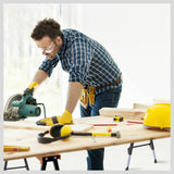 4Pc Mastercraft Sawhorse Metal Folding Non-slip Surface Saw Horse 120KG Capacity - Top-Down View