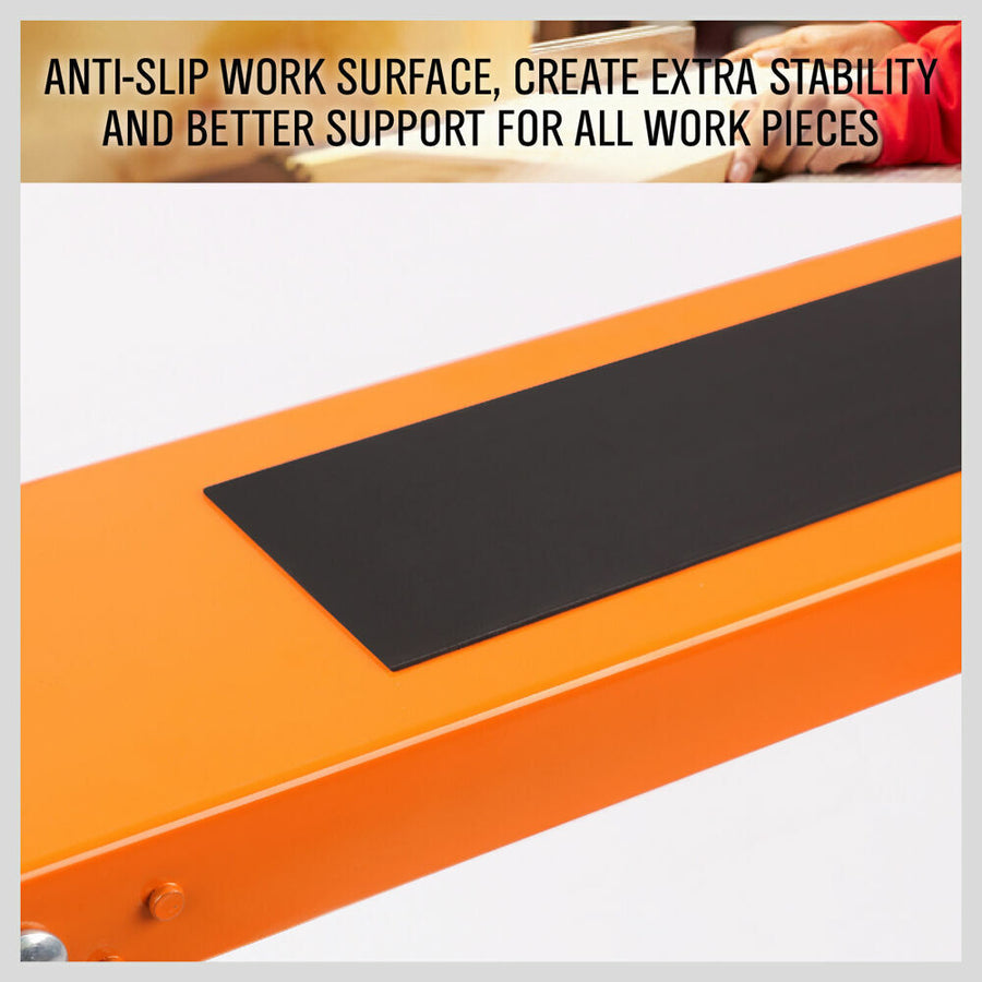 4Pc Mastercraft Sawhorse Metal Folding Non-slip Surface Saw Horse 120KG Capacity, image 12