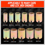 26Pc Universal Press & Pull Sleeve Kit Bush Bearing Remove LCV HGV Engines Tools - 45-Degree Angle