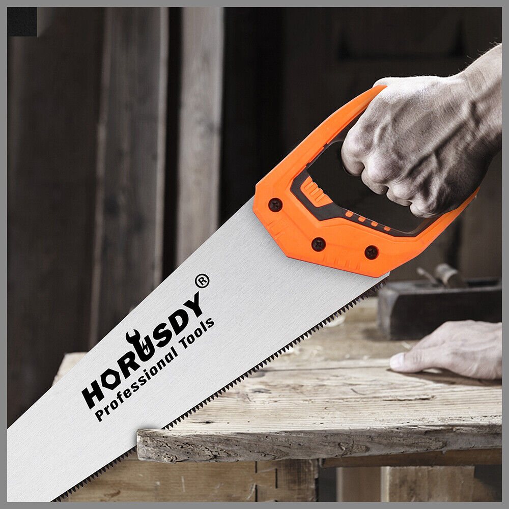 16 Hand Saw Sharp Cut Wood Plastic Cutting Heavy Duty Crosscut Saw 505mm Long