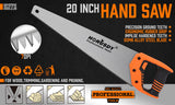 20 Hand Saw Sharp Cut Wood Plastic Cutting Heavy Duty Crosscut Saw 600mm Long