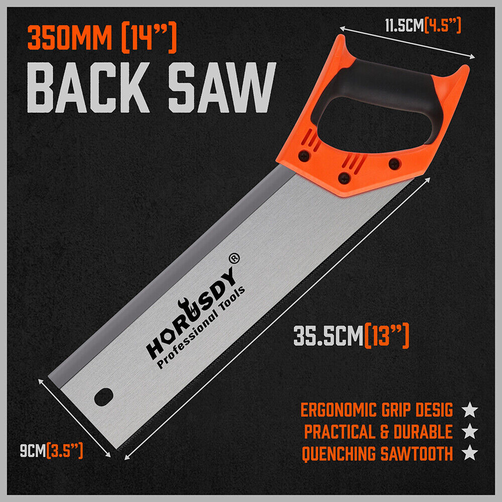 14 Back Saw Wood Hand Saw Woodworking Timber Plastic Cutting Ergonomic Handle