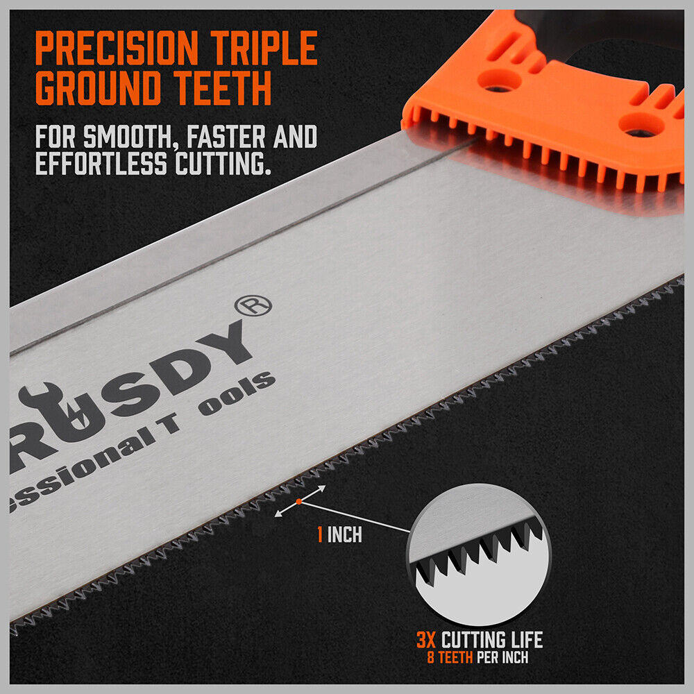 14 Back Saw Wood Hand Saw Woodworking Timber Plastic Cutting Ergonomic Handle