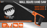 Plaster Saw Wall Board Hand Saw Drywall Plastic Board Jab Saw Cutting 420mm Long - Front View