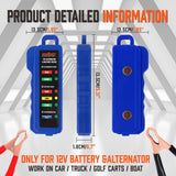 Digital 12V Alternator Battery Tester Car Load Tester Automotive  Voltage Check - Side View