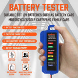 Digital 12V Alternator Battery Tester Car Load Tester Automotive  Voltage Check - Top-Down View