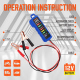 Digital 12V Alternator Battery Tester Car Load Tester Automotive  Voltage Check - 45-Degree Angle
