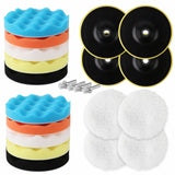 11Pcs 6 Buffing Waxing Polishing Pads Sponge Pad Set For Car Polisher Drill