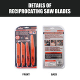 10Pc Reciprocating Saw Blades Set For Wood Metal Timber Demolition Cutting Tool - Extra Image
