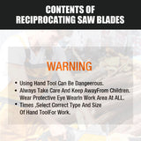 10Pc Reciprocating Saw Blades Set For Wood Metal Timber Demolition Cutting Tool - Extra Image