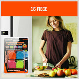 16Pc Magnetic Spring Clamps Magnet Refrigerator Clips Note Holder Fridge Tips - Side View