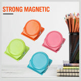 16Pc Magnetic Spring Clamps Magnet Refrigerator Clips Note Holder Fridge Tips - Rear View