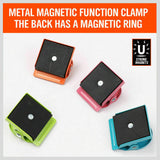16Pc Magnetic Spring Clamps Magnet Refrigerator Clips Note Holder Fridge Tips - Low Angle