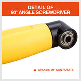 Right Angle Drill Attachment 90° Degree Drill Adapter 1/4 Drive Key Adaptor New - 45-Degree Angle
