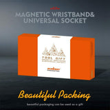 Magnetic Wristband & Universal Socket Grip 7-19mm Magnets Screws Nails Holder - Side View