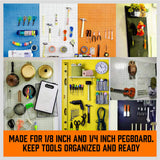 127Pc Pegboard Hooks Set Storage Baskets Organizer Hanger Inc. 4 Small Peg Board - Extra Image