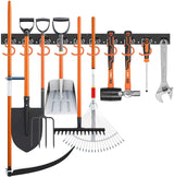 64 Wall Mount Tool Hanger Garden Storage Organizer Mop Broom Holder Hook Pegs