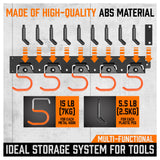 64 Wall Mount Tool Hanger Garden Storage Organizer Mop Broom Holder Hook Pegs