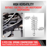 Coil Spring Compressor Tool Strut Front Rear Suspension Repair for Mercedes Benz - 45-Degree Angle