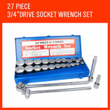27Pc Heavy Duty Socket Wrench Set 3/4