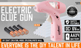 Cordless Hot Glue Gun 20 Glue Sticks & Batteries Included Craft DIY Repair Tool - Front View