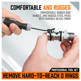 4Pc Seal & O-Ring Removal Set Spoon Tip Removing Heavy Grip Handle Auto Tools - 45-Degree Angle