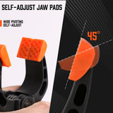 HORUSDY 8Pc Spring Clamp Set Quick Grip Plastic Non-Slip Nylon Clips Woodworking - Rear View