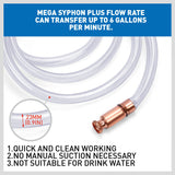 3M Self Priming Siphon Hose Water Jiggler Liquid Transfer Fuel Hose Pump Copper - Side View