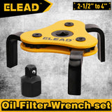 ELEAD Oil Filter Wrench Set Adjustable Oil Filter Removal Tool Automotive Use - Front View
