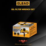 ELEAD Oil Filter Wrench Set Adjustable Oil Filter Removal Tool Automotive Use - Low Angle