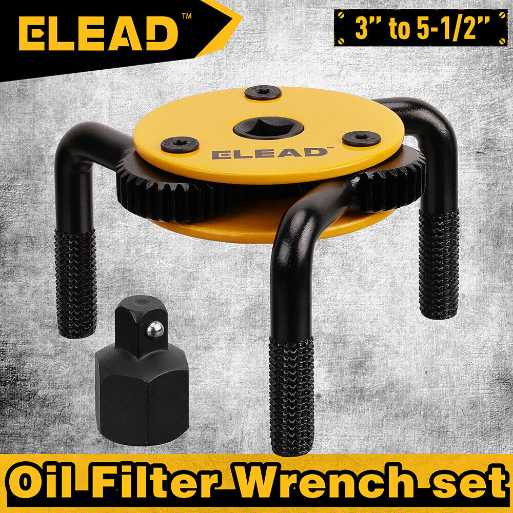 ELEAD 3 to 5-1/2 Oil Filter Wrench Set Oil Filter Removal Tool Automotive Use