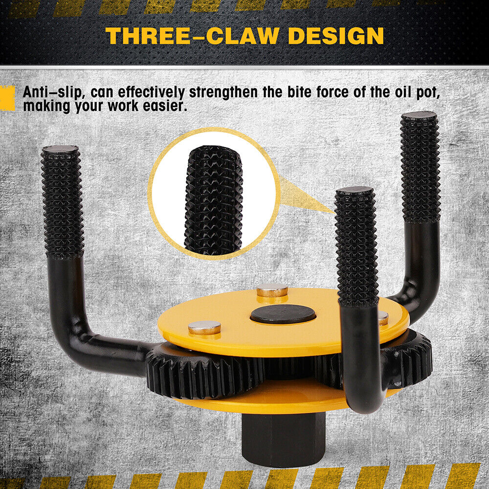 ELEAD 3 to 5-1/2 Oil Filter Wrench Set Oil Filter Removal Tool Automotive Use