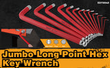ELEAD 13Pc Extra Large Hex Key Set Long Allen Key Wrench Ball End SAE 5/64-3/4 - Side View