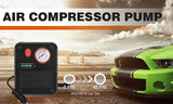 NOONE 1.9M Air Compressor Tire Inflator 12V Portable Car Tire Inflator Pump 60W - Side View