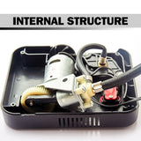 NOONE 1.9M Air Compressor Tire Inflator 12V Portable Car Tire Inflator Pump 60W - Rear View