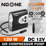NOONE 3 IN 1 Air Compressor Tire Inflator 12V Portable Car Tire Inflator Pump - Front View
