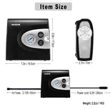 NOONE 3 IN 1 Air Compressor Tire Inflator 12V Portable Car Tire Inflator Pump - 45-Degree Angle