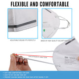50pc/bag 3M Face Mask AS/NZS 1716 P1 9001 Protective Dust Mask Respirator AU Stock - 45-Degree Angle