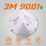 50pc/bag 3M Face Mask AS/NZS 1716 P1 9001 Protective Dust Mask Respirator AU Stock - Rear View