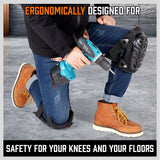 HORUSDY Knee Pads Work Safety Senior Gel Cushion High Density Foam Padding Pair - Low Angle