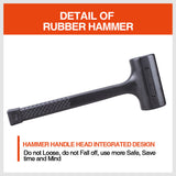 2LB Dead Blow Rubber Mallet Hammer Non Slip Soft Face Auto Car Repair NEW - Top-Down View