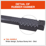 2LB Dead Blow Rubber Mallet Hammer Non Slip Soft Face Auto Car Repair NEW - 45-Degree Angle