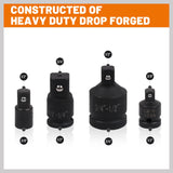 8Pc Impact Socket Reducer Set Heavy Duty Adaptor For Ratchet Wrench With Case - 45-Degree Angle