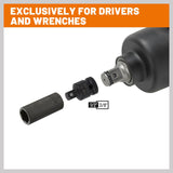 8Pc Impact Socket Reducer Set Heavy Duty Adaptor For Ratchet Wrench With Case - Low Angle